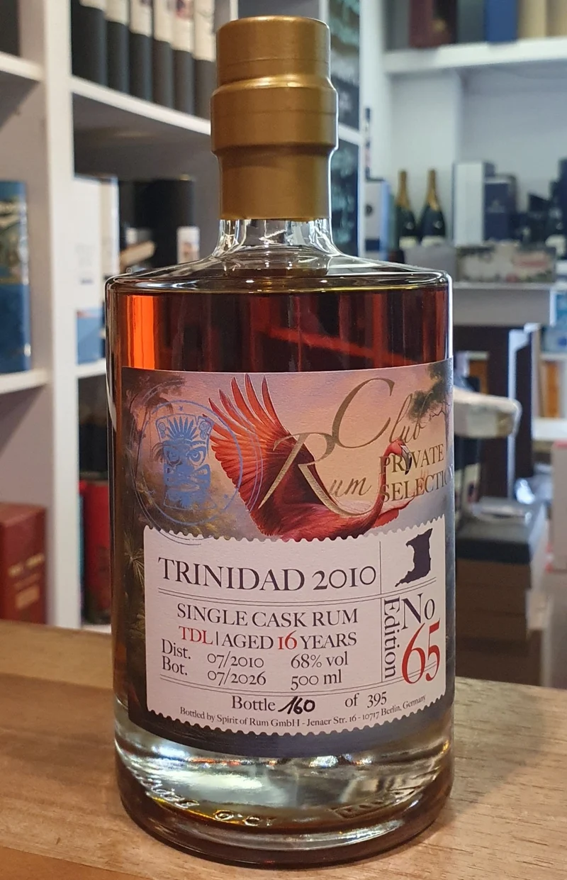 Rumclub Ed. 65 Trinidad 2010 TDL 68% vol. 0,5l Single cask Rum club