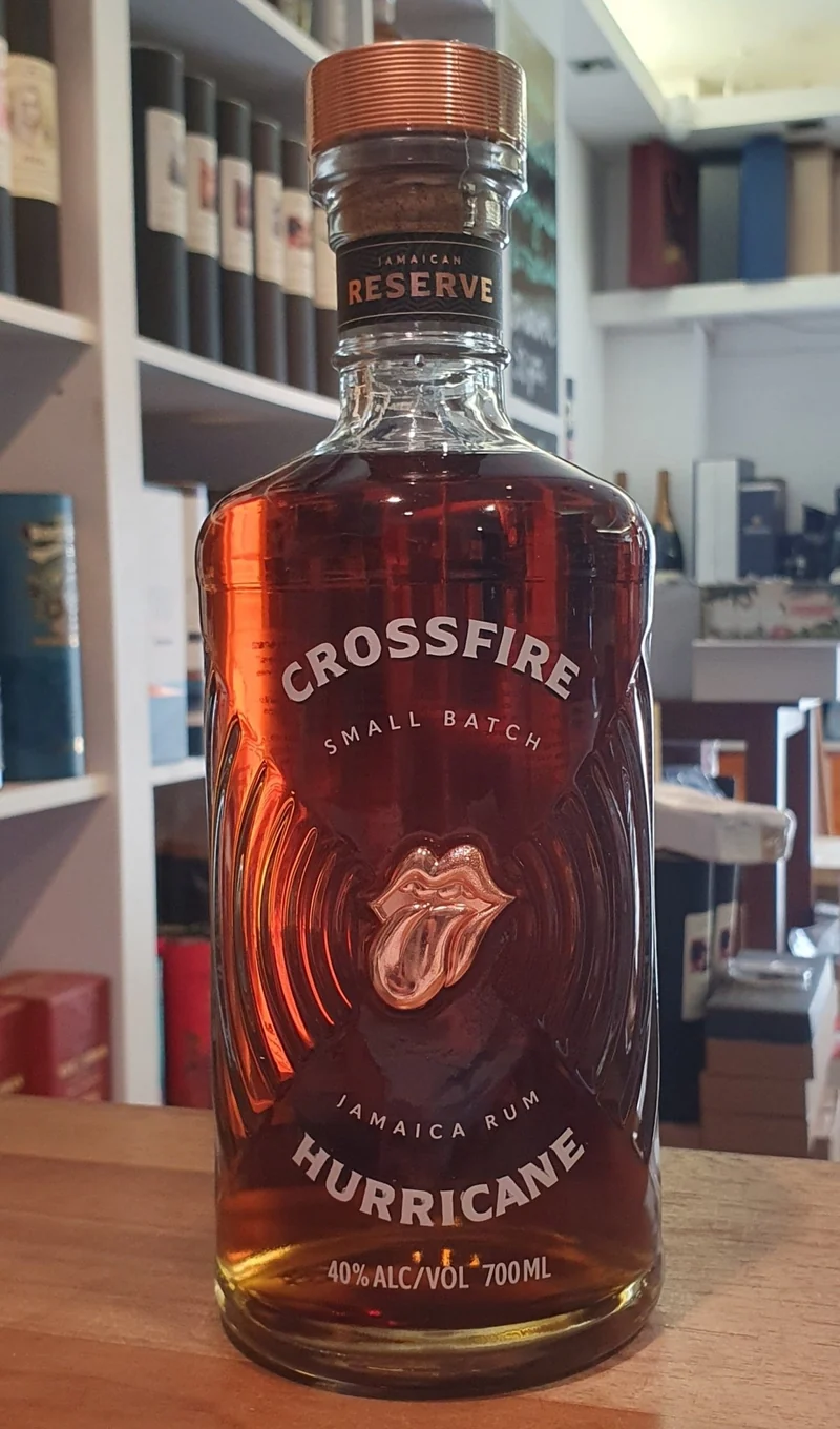 Crossfire Hurricane small batch blend Jamaica Reserve Rum 40 % vol. 0,7l Rolling Stone batch no.1