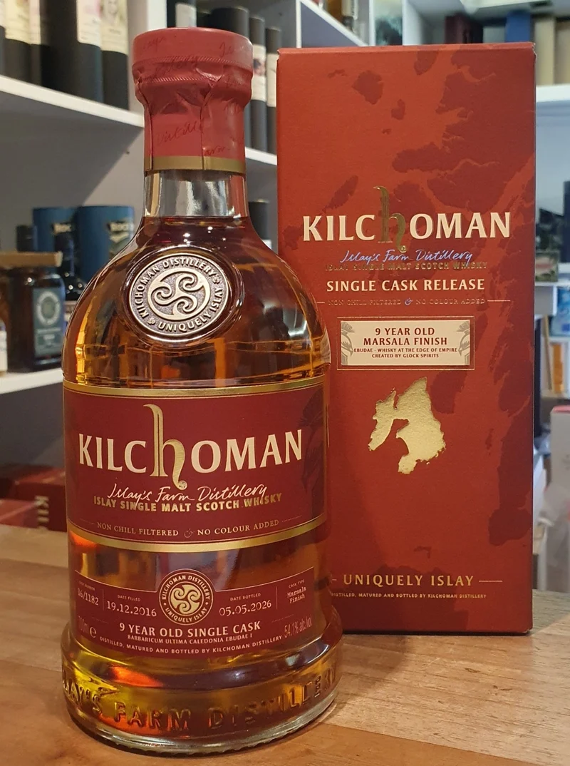 Kilchoman Marsala single Cask Ebudae 2016 2026 9 y 0.7l 54,1% scotch whisky #16 1182