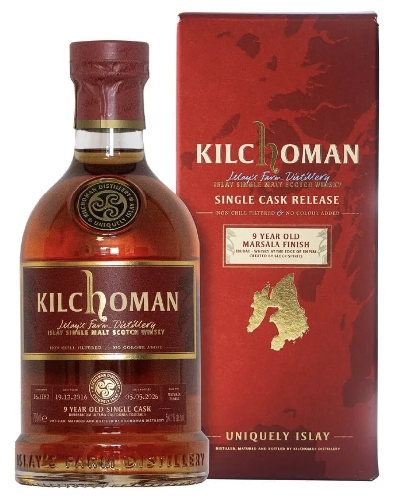 Kilchoman Marsala single Cask Ebudae 2016 2026 9 y 0.7l 54,1% scotch whisky #16 1182