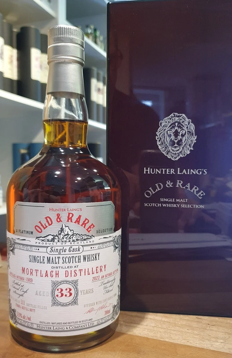 Mortlach Vintage 1989 single cask 52,9 % vol. 0,7l old malt cask Whisky Hunter Laing Platinum Old and rare #hlxx