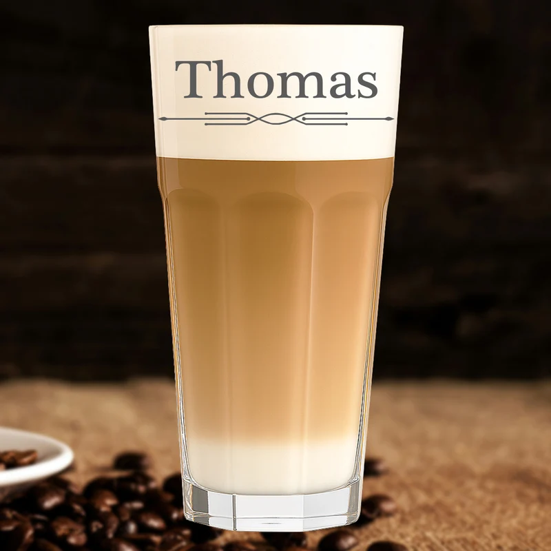 Kaffeeglas 480 ml mit personalisierter Gravur