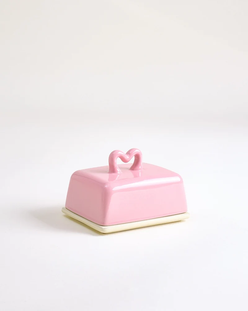 Seia Geschenk-Set Herz rosa gelb 6-teilig
