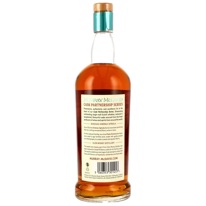 Glen Moray Cask Partnership Pedro Ximénez Sherry Barrique 8 Jahre 2017/2026