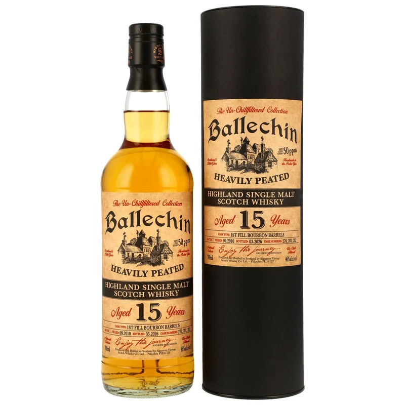 Ballechin Un-Chillfiltered 15 Jahre 2010/2026