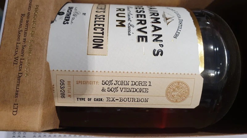X Chairman´s Reserve Master´s Selection (Old Brothers) 13y 0,7l 59,1% vol. single cask Rum Fassabfüllung Sonderedition