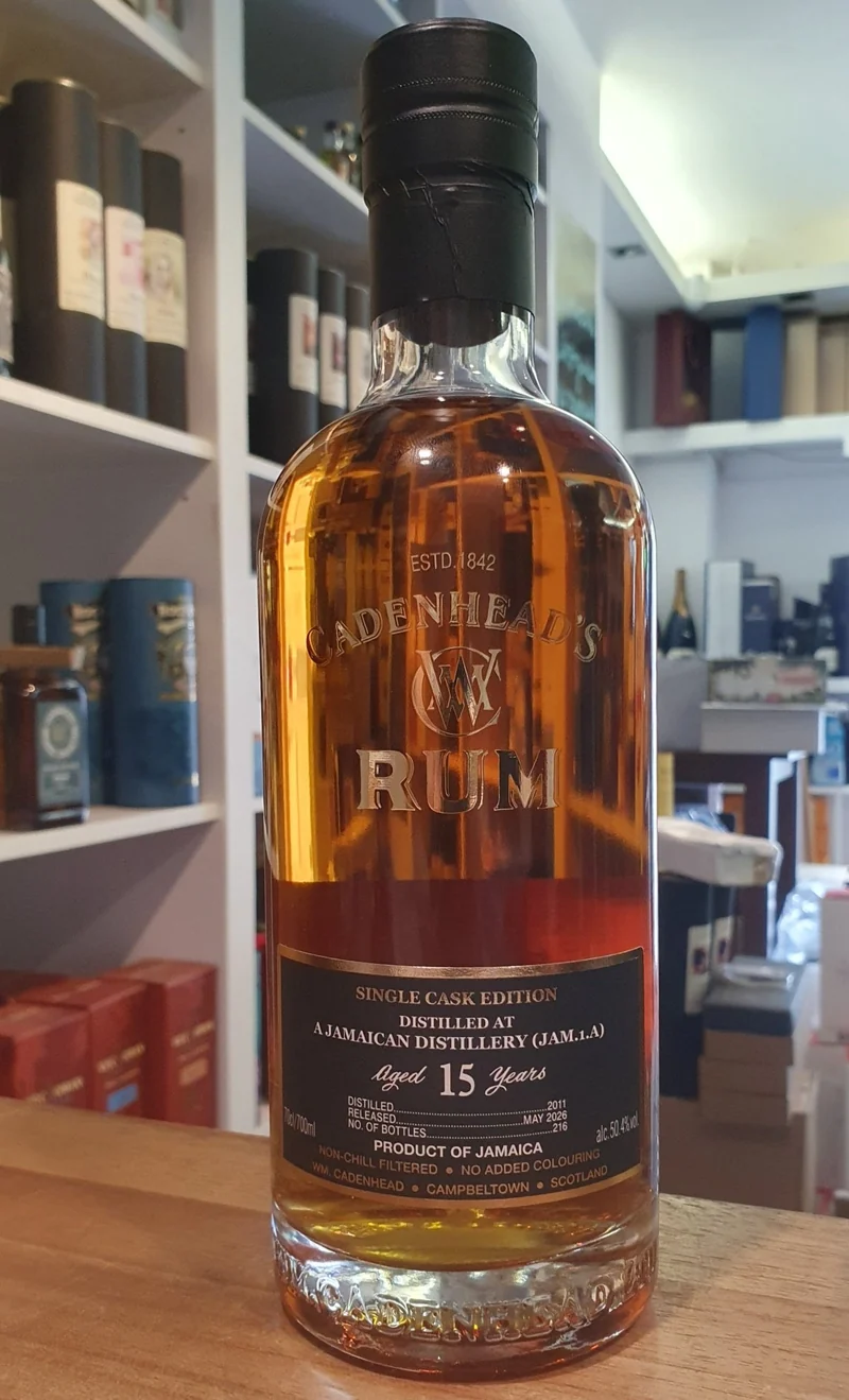Cadenhead´s Rum Jamaica 15 y single cask 15 y JAM.1.A 2026 50,4 % vol. 0,7l