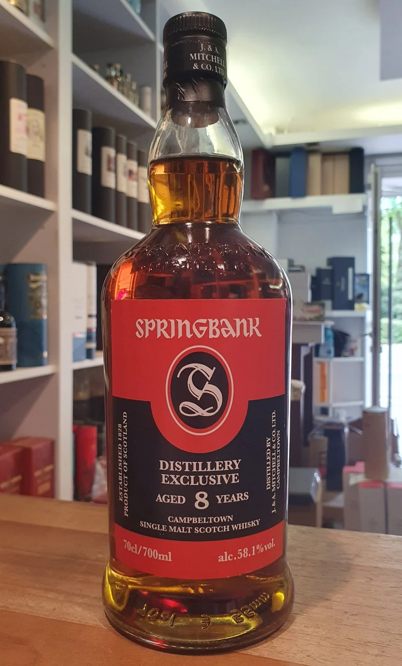 Springbank 8 y Distillery exclusive 2025 cask strength o.Dose 0,7l 58,1 % vol. Whisky