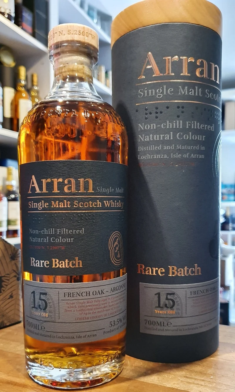x Arran 15y Rare Batch Argonne French oak cask 0,7l 53,5% vol. single malt Whisky