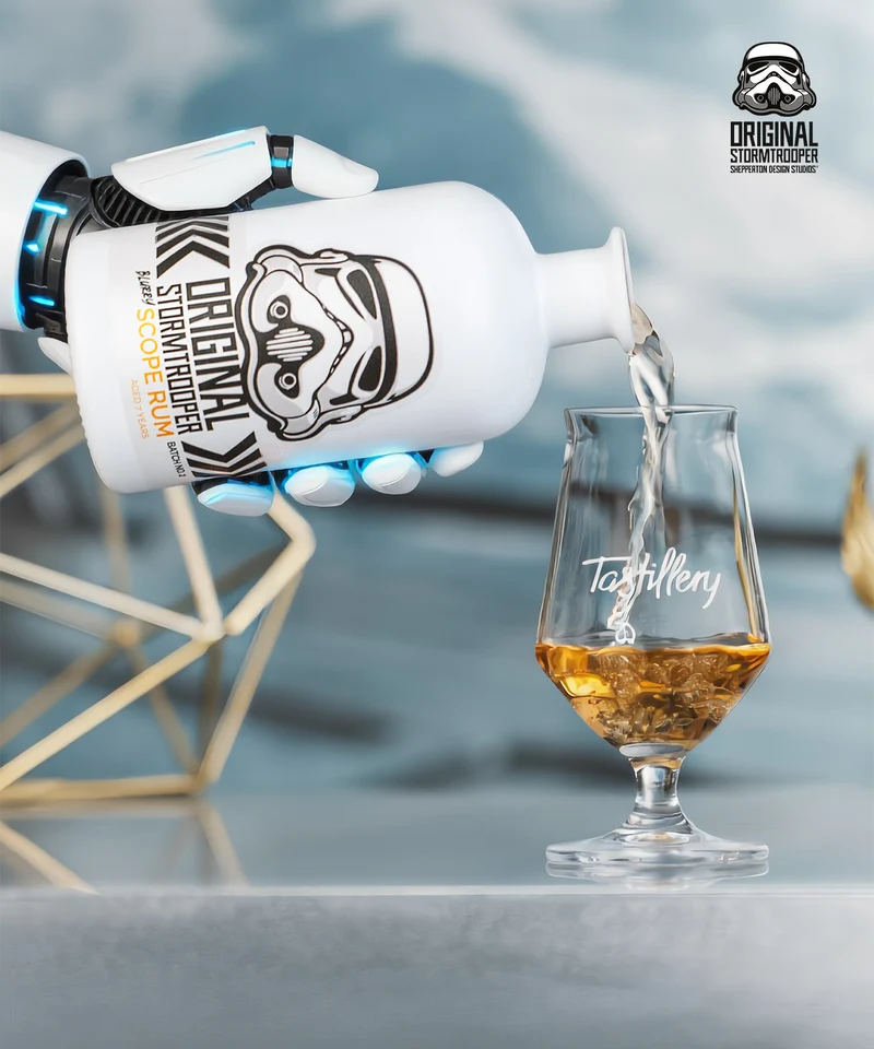 Original Stormtrooper Blurry Scope Rum inklusive 2 Gläser