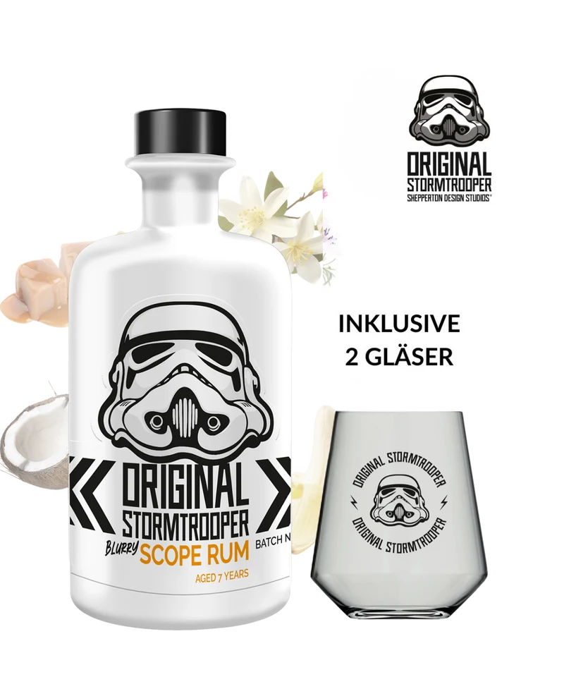 Original Stormtrooper Blurry Scope Rum inklusive 2 Gläser