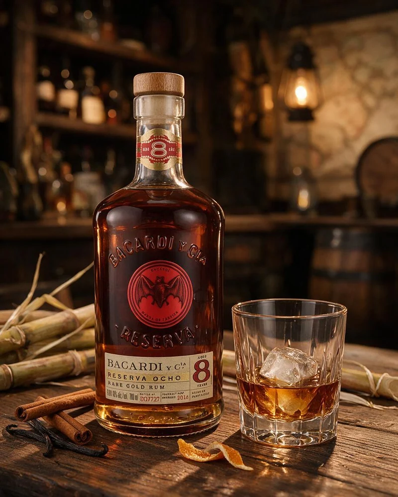 BACARDI - Gran Reserva Ocho 8 Jahre Geschenkset - 40% Vol.