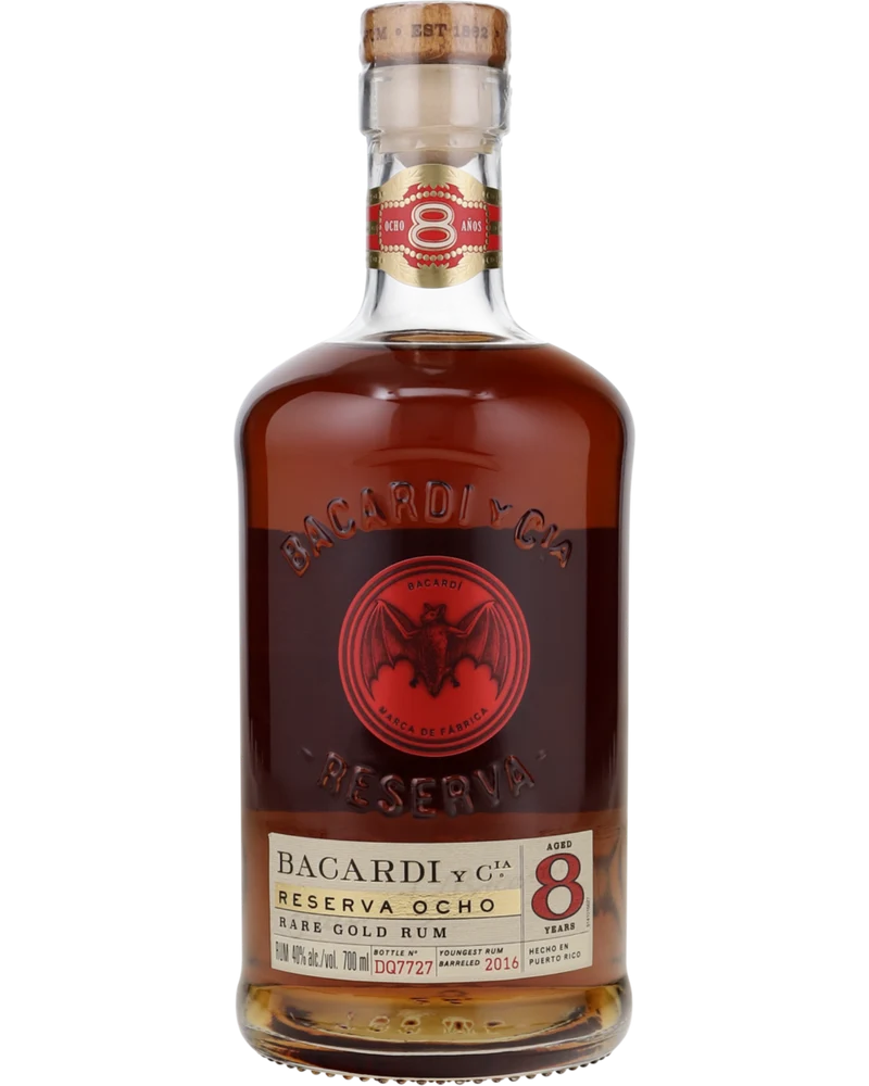 BACARDI - Gran Reserva Ocho 8 Jahre Geschenkset - 40% Vol.