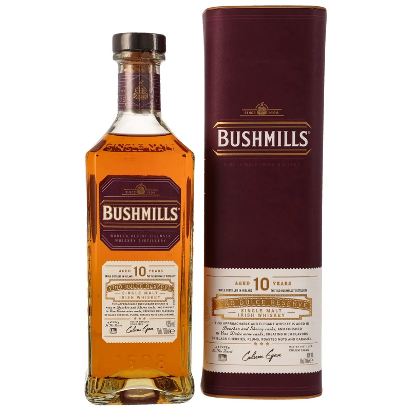 BUSHMILLS - 10 Jahre Vino Dulce Cask Irish Single Malt Whiskey – 43% Vol.