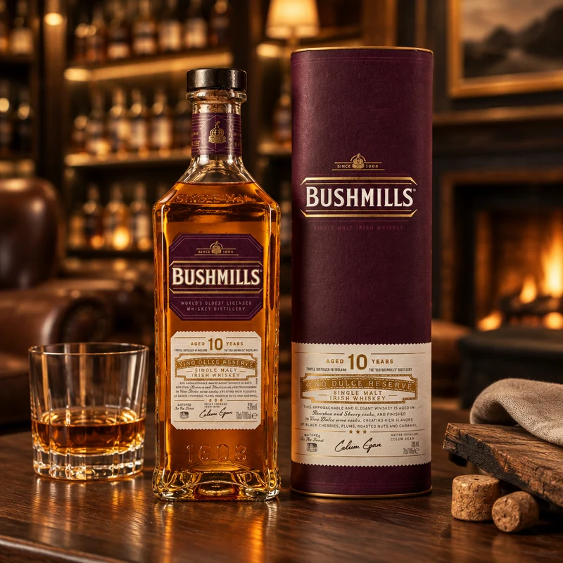 BUSHMILLS - 10 Jahre Vino Dulce Cask Irish Single Malt Whiskey – 43% Vol.