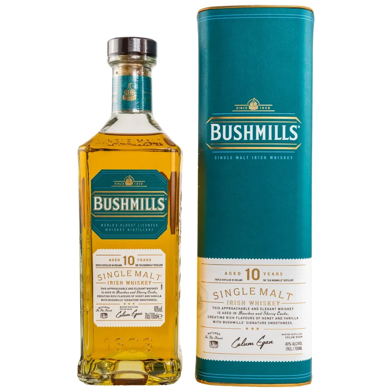 BUSHMILLS - 10 Jahre Single Malt Irish Whiskey - 40% Vol.