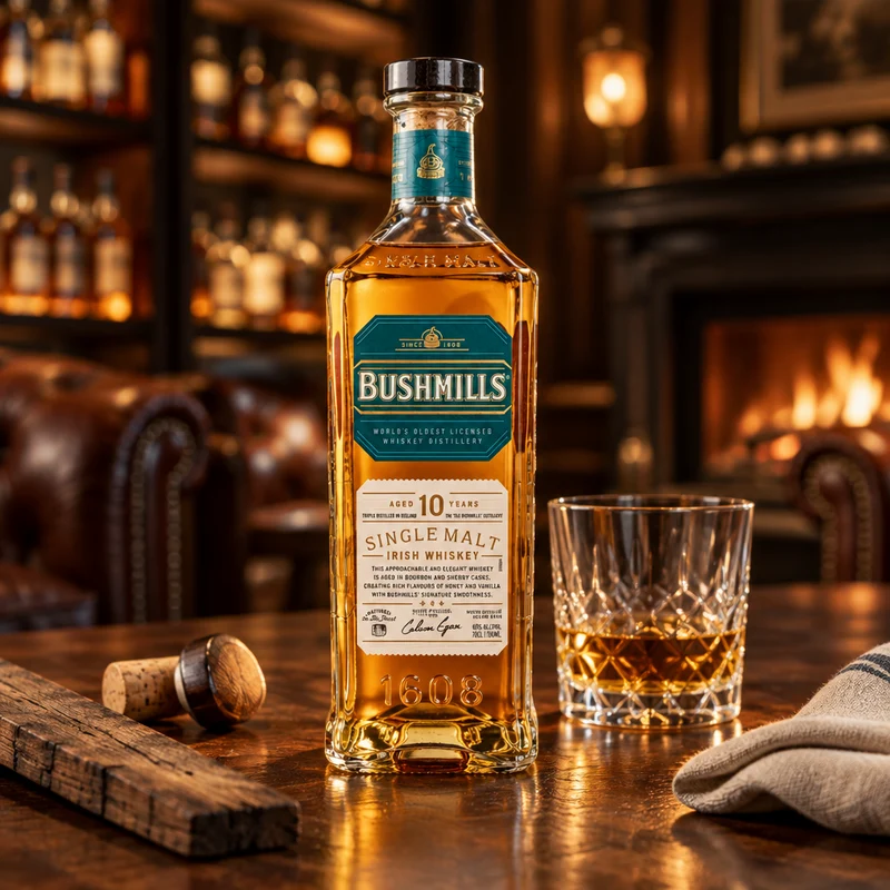 BUSHMILLS - 10 Jahre Single Malt Irish Whiskey - 40% Vol.