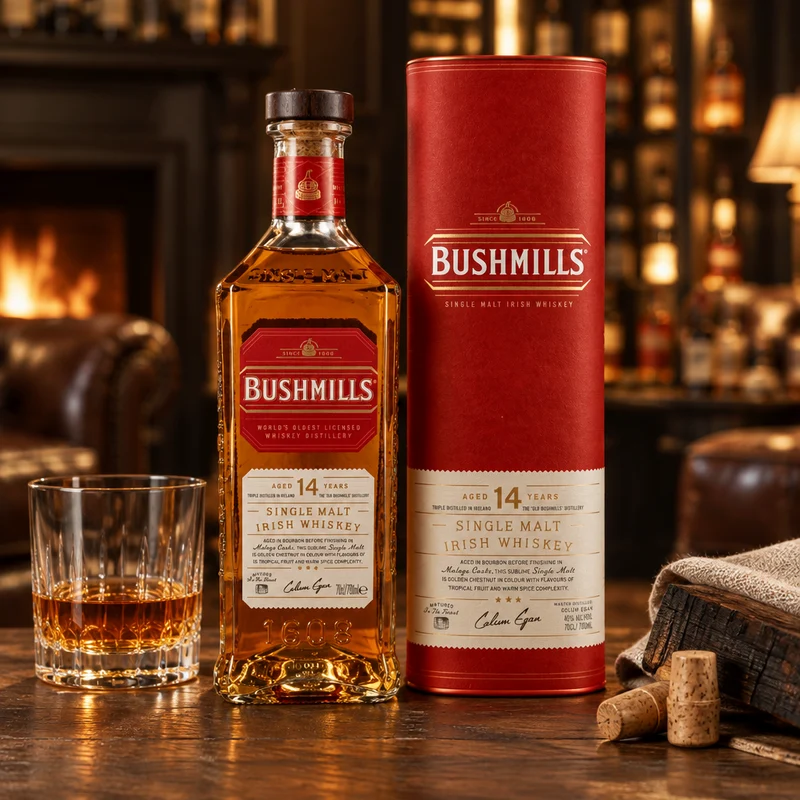 BUSHMILLS - 14 Jahre Malaga Cask Irish Single Malt Whiskey - 40% Vol.