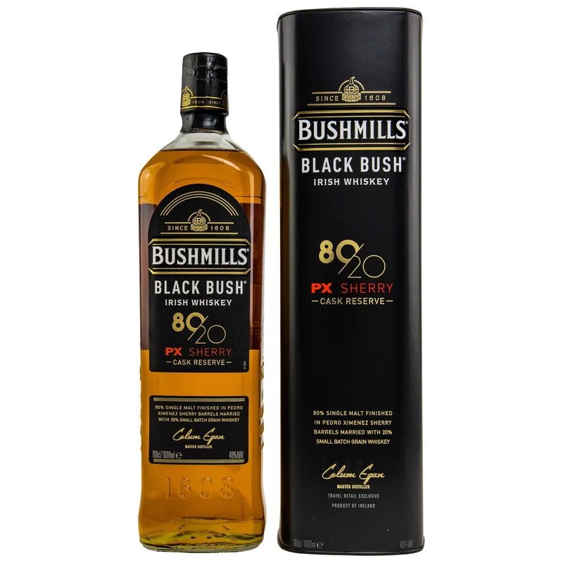 BUSHMILLS - Black Bush 80/20 PX Sherry Cask Reserve 1 Liter - 40% Vol.