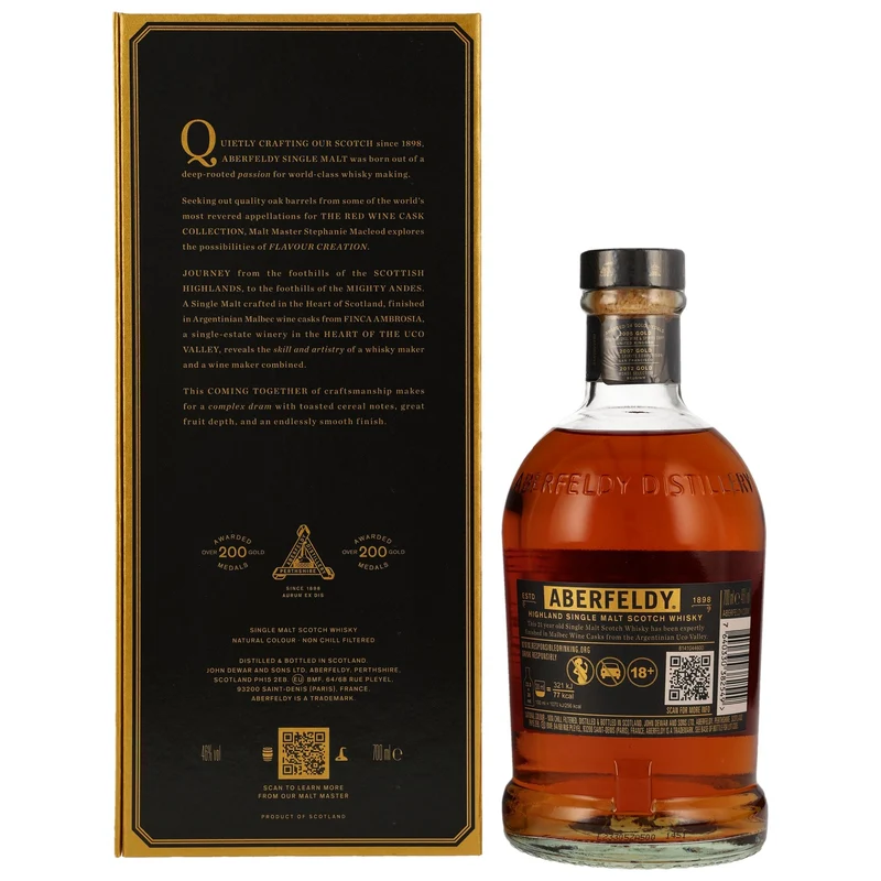 ABERFELDY - 21 Jahre Malbec Wine Cask - 46% Vol.