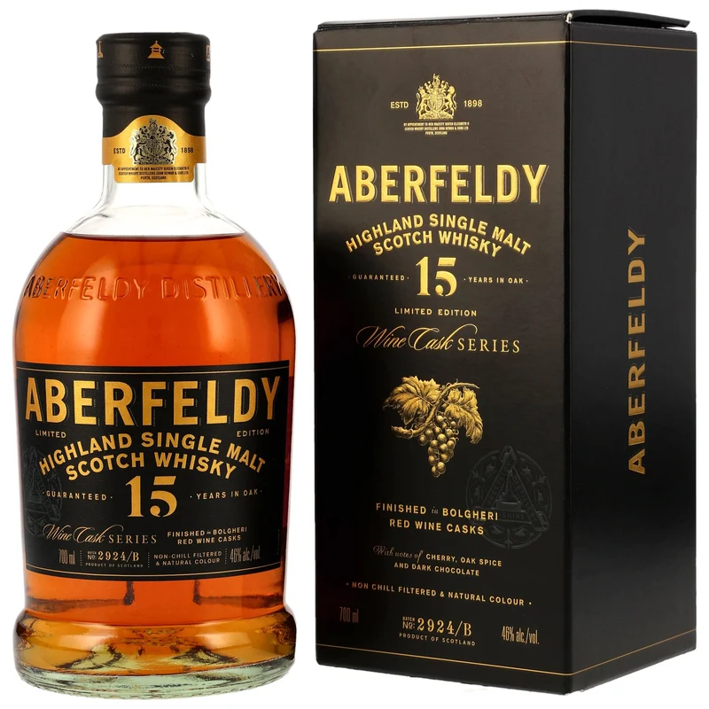 ABERFELDY - 15 Jahre Bolgheri Red Wine Cask Finish Limited Edition - 46% Vol.