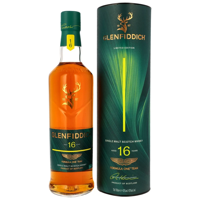 GLENFIDDICH - 16 Jahre Aston Martin F1 Limited Edition 2026 – 43 % Vol.