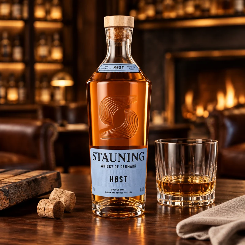 STAUNING - HØST Danish Whisky mit Geschenkpackung – 40,5% Vol.