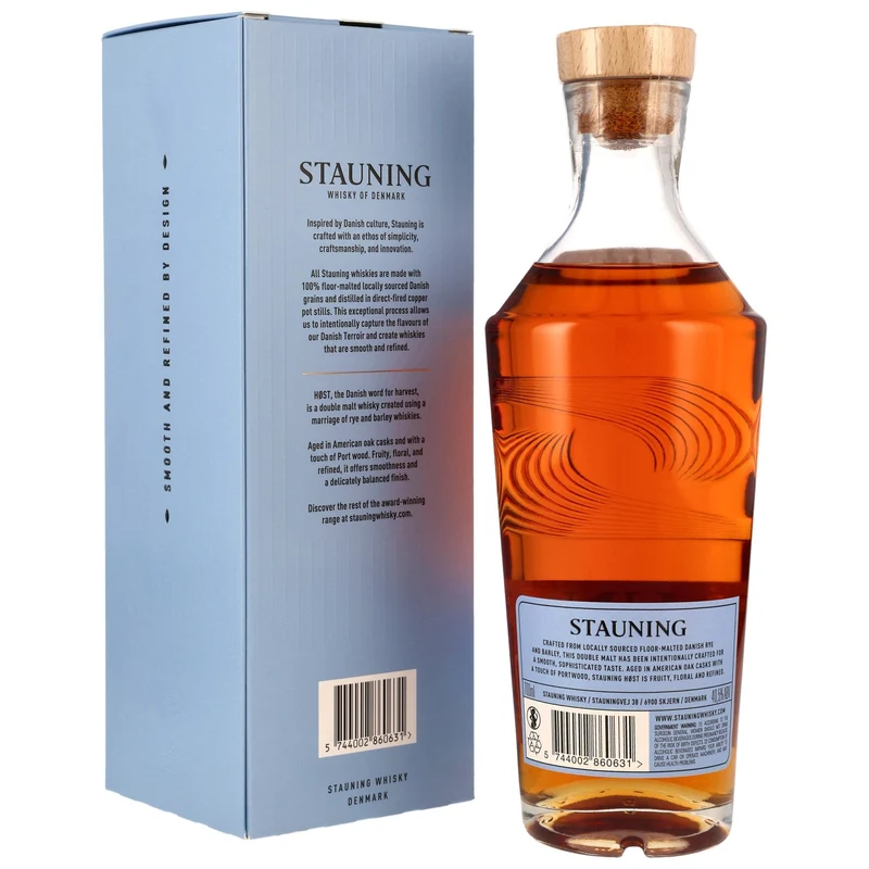 STAUNING - HØST Danish Whisky mit Geschenkpackung – 40,5% Vol.