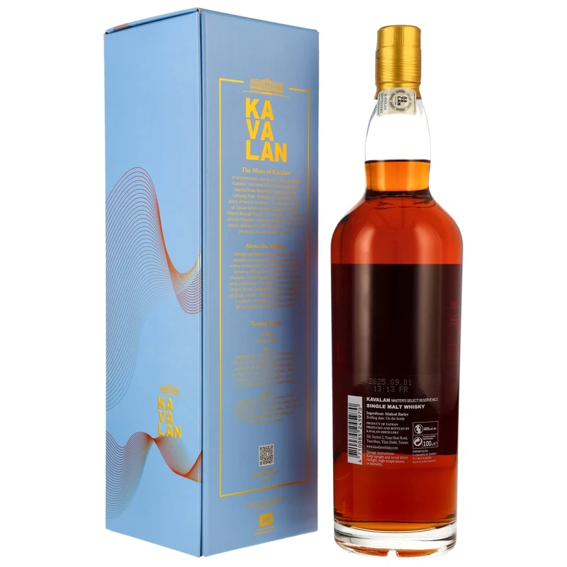 KAVALAN - Master’s Select Reserve II 1 Liter – 40% Vol.