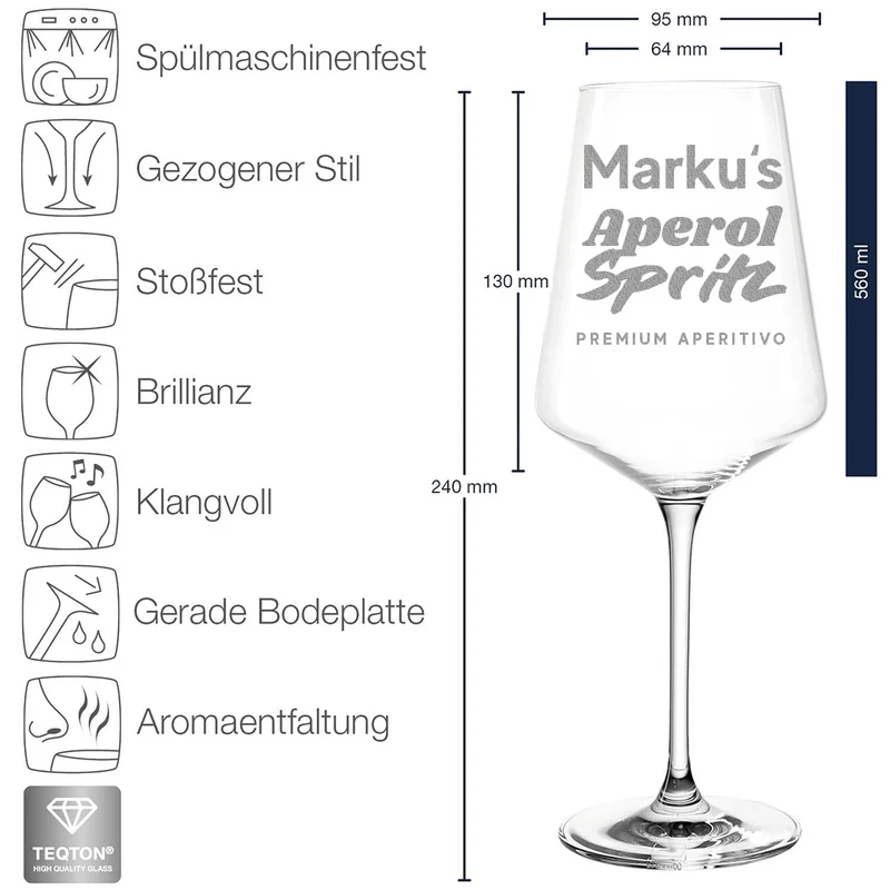 Cocktailglas für Longdrinks & Aperitifs mit personalisierter Gravur