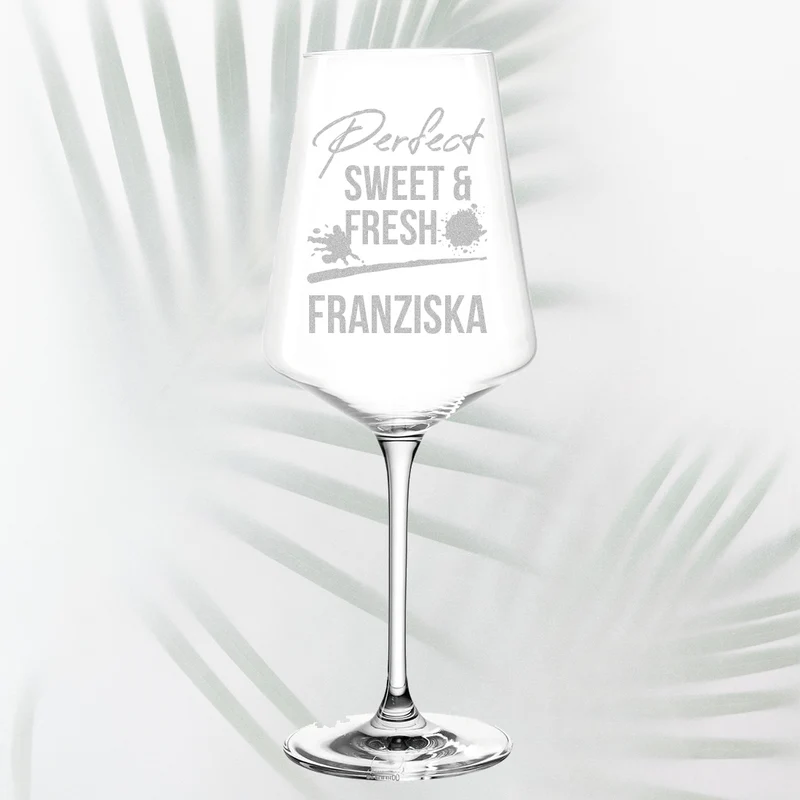 Aperol Spritz Glas mit Gravur "Perfect sweet & fresh"