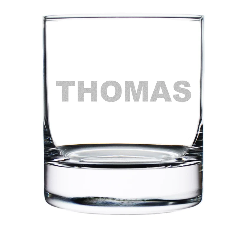 Modernes Trinkglas 320 ml mit Wunschgravur - ideal als Geschenk