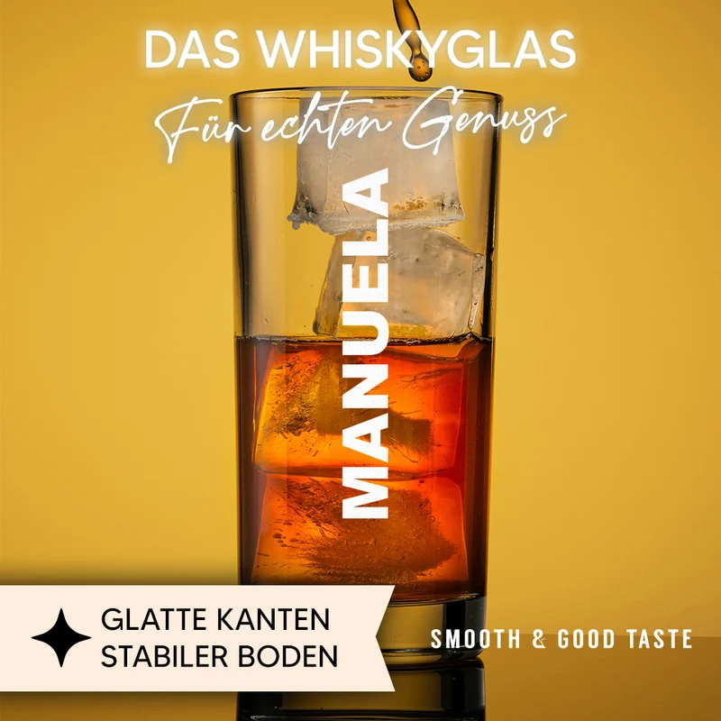 Personalisiertes Wasserglas 485 ml mit Wunschgravur