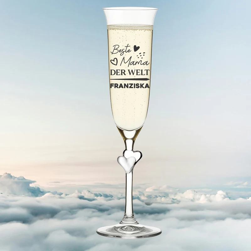Sektglas 175 ml mit Gravur "Beste Mama der Welt"