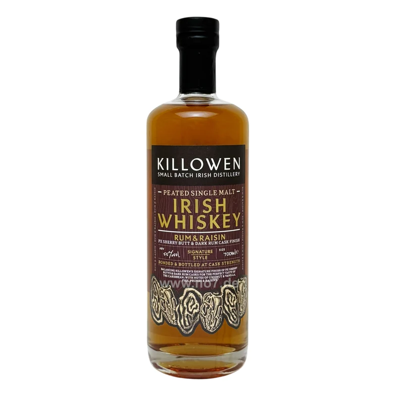 Killowen Peated Single Malt Irish Whiskey Rum & Raisin 0,7l