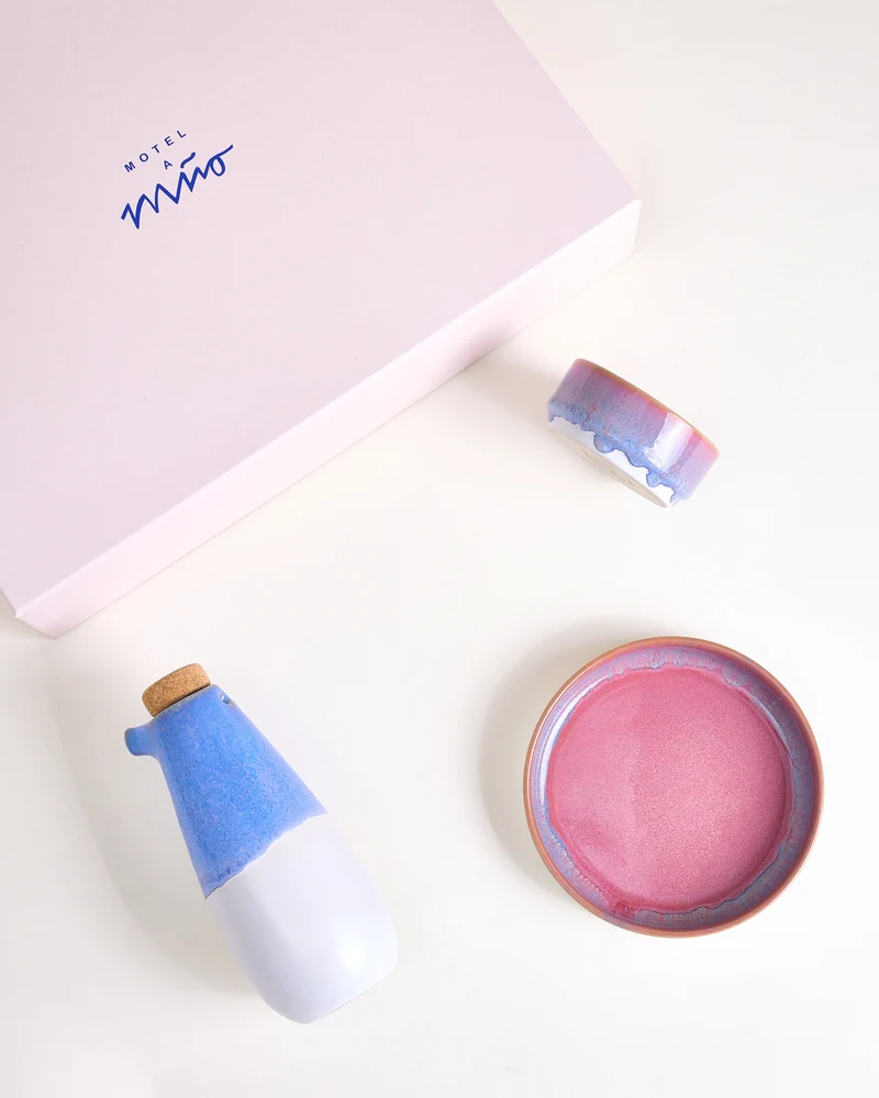 Coimbra Geschenk-Set cornflower lila 4-teilig