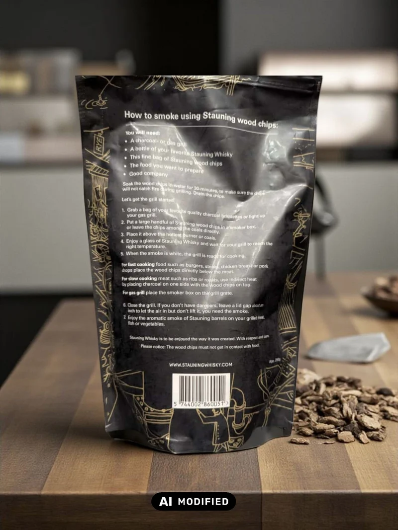 Räucherchips - Stauning Kaos Whiskyfässer - BBQ Smoking Chips