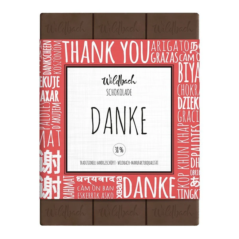 Schokolade Danke - so köstlich kannst Du nun Danke sagen