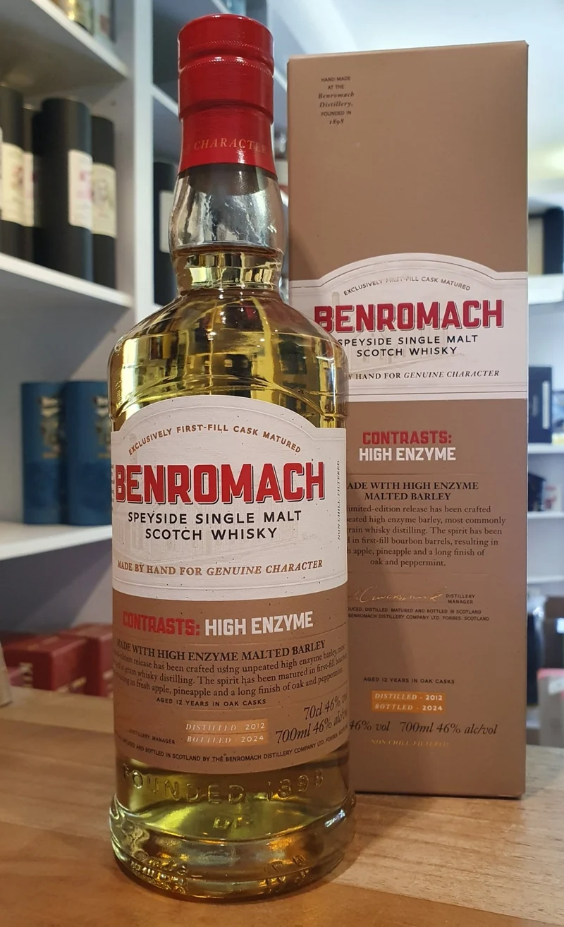 X Benromach Contrasts high enzyme 2012 2024 1st Fill Bourbon Cask 0,7l 46% vol. Whisky