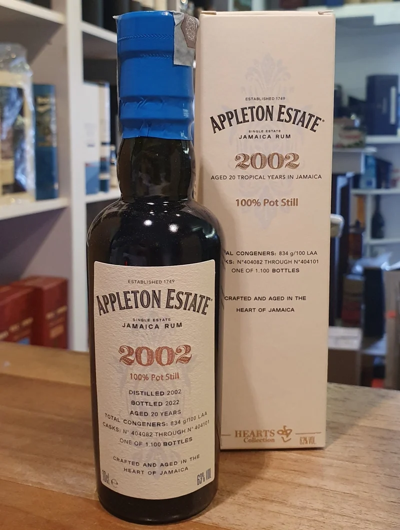 X Appleton MINI VSGB 2002 Hearts Collection Jamaica Rum 0,1l 63% vol.
