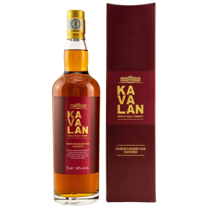 KAVALAN - Oloroso Sherry Oak – 46% Vol.
