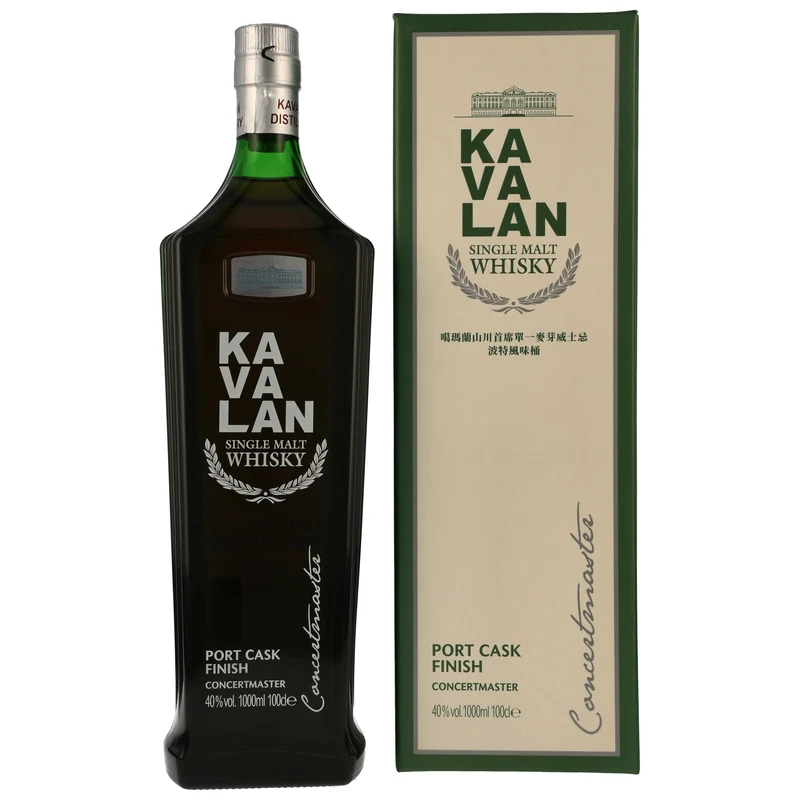 KAVALAN - Concertmaster Port Cask Finish 1 Liter – 40% Vol.