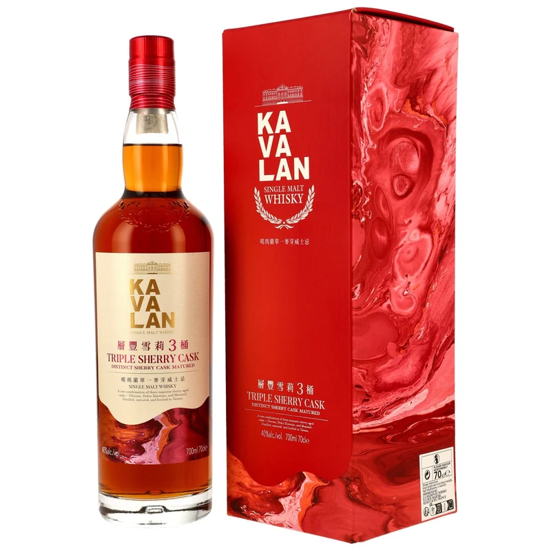 KAVALAN - Triple Sherry Cask – 40% Vol.