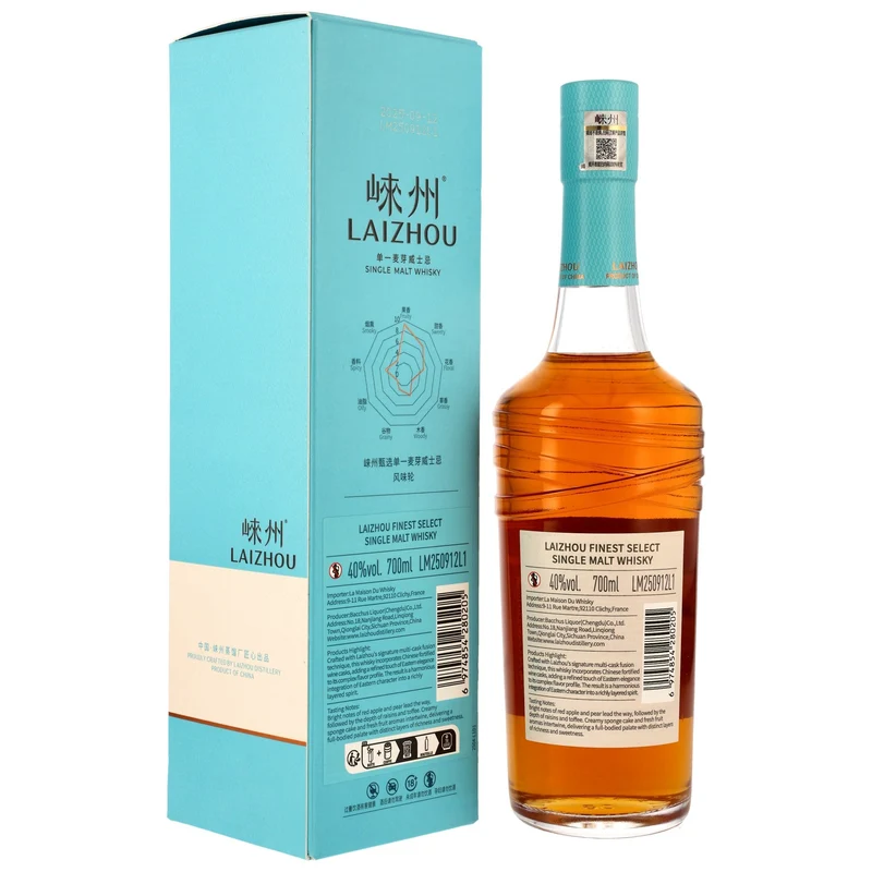 LAIZHOU - Finest Select Chinese Single Malt Whisky – 40% Vol.