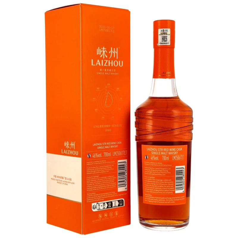 LAIZHOU - STR Red Wine Cask Chinese Single Malt Whisky – 46% Vol.