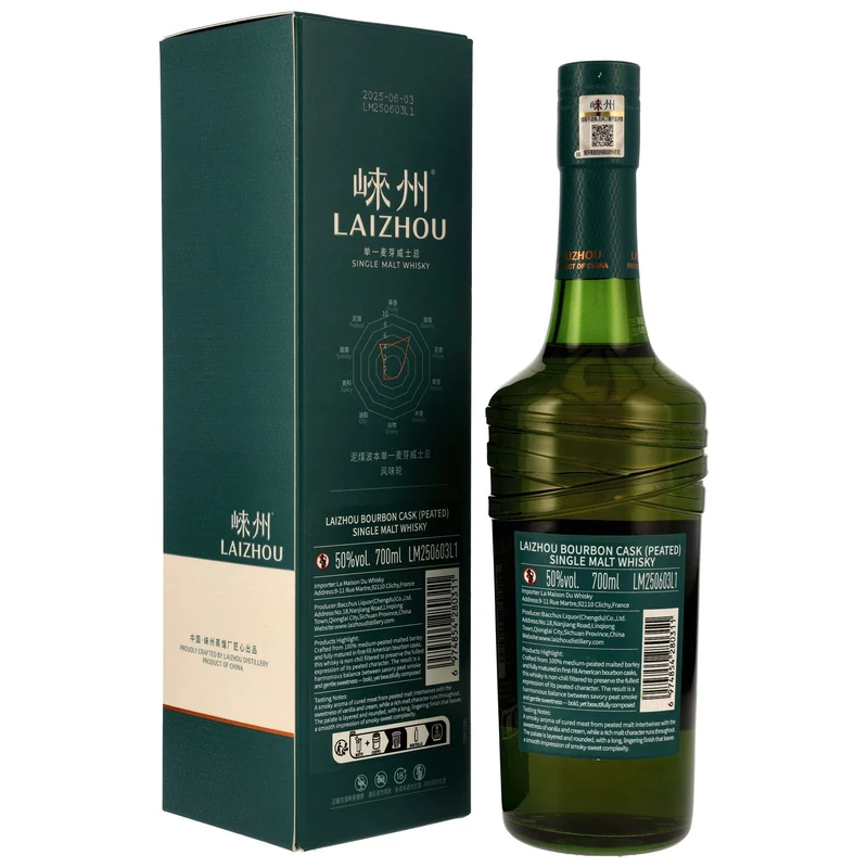 LAIZHOU - Bourbon Cask Peated Chinese Single Malt Whisky – 50% Vol.