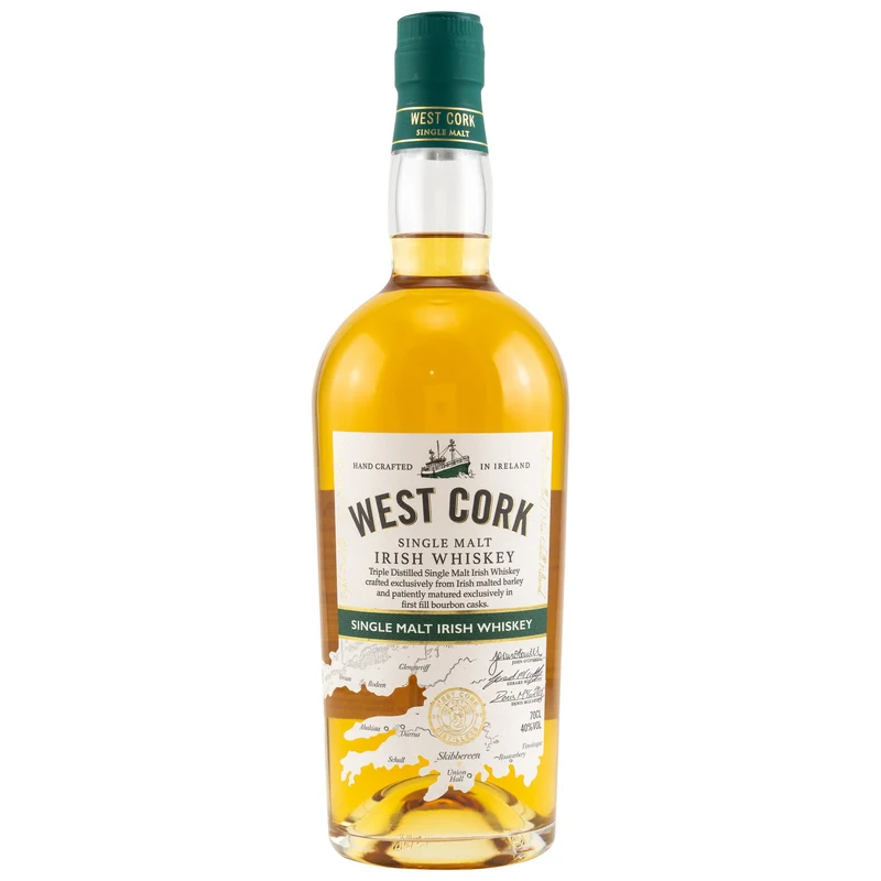 WEST CORK - Single Malt Irish Whiskey - 40% Vol.