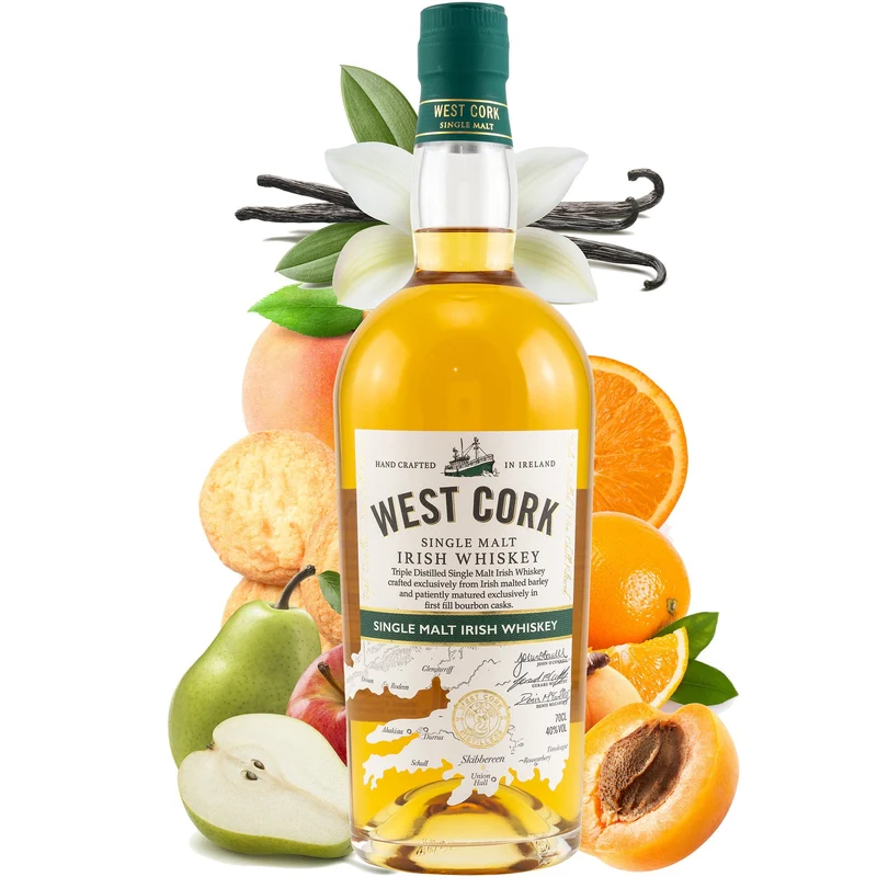 WEST CORK - Single Malt Irish Whiskey - 40% Vol.