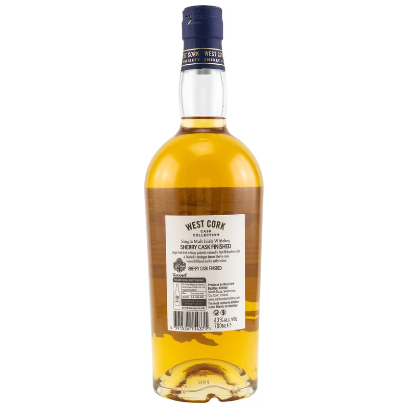 WEST CORK - Single Malt Sherry Cask Finish - 43% Vol.