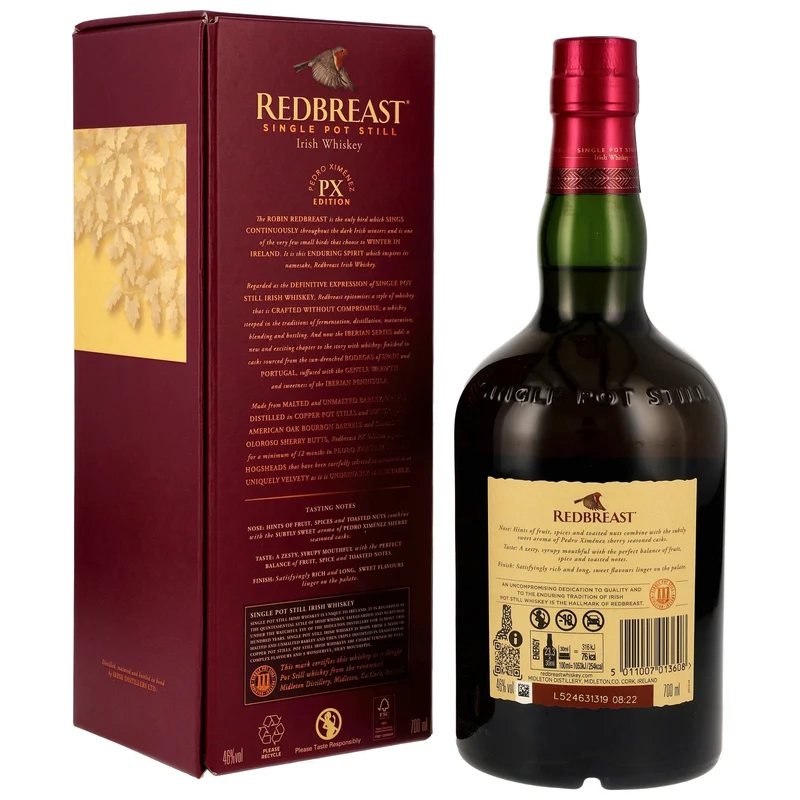 REDBREAST - PX Edition - 46% Vol.